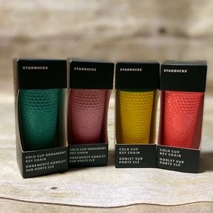 Starbucks Keychains - Hawaii Pineapple🍍 , Dragonfruit, Waxberry Blush and Mint